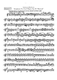 Complete Symphony: clarinetas parte I-II by Ludwig van Beethoven