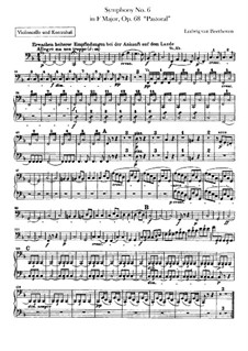 Complete Symphony: parte violoncelo e contrabaixo by Ludwig van Beethoven