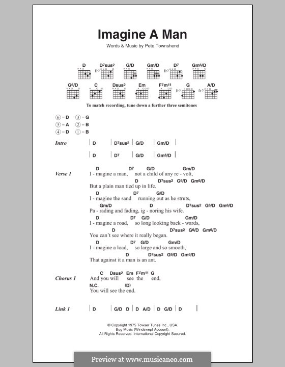 Imagine a Man (The Who): Letras e Acordes by Peter Townshend