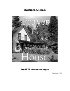Prayer for This House: Prayer for This House by Barbara Ulman