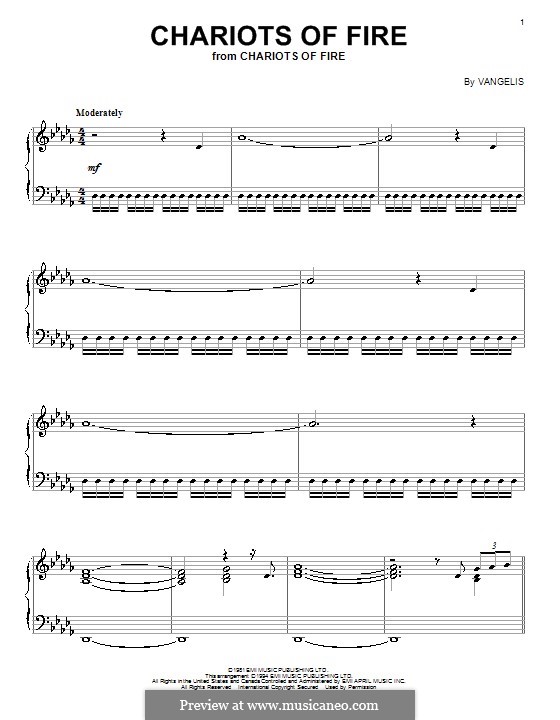 Chariots of Fire: Para Piano by Vangelis