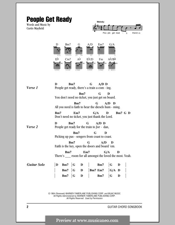 People Get Ready (Eva Cassidy): Letras e Acordes by Curtis Mayfield