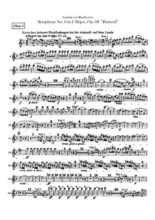 Complete Symphony: oboes parte I-II by Ludwig van Beethoven