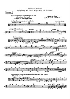 Complete Symphony: Trombones Partes I -II by Ludwig van Beethoven