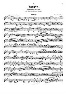 Sonata for Cello and Piano No.3 in A Major, Op.69: versão para violino e piano - parte violino by Ludwig van Beethoven