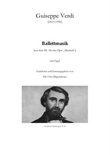 Macbeth: Ballettmusik aus dem III. Akt für Orgel by Giuseppe Verdi