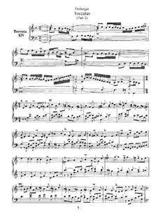 Toccatas for Organ: livro II by Johann Jacob Froberger