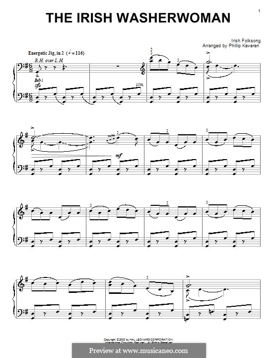 The Irish Washerwoman: Para Piano by folklore
