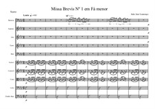 Missa Brevis em Fá menor para Baritono, Coro SATB e Orquestra de Cordas, JJL 15: Missa Brevis em Fá menor para Baritono, Coro SATB e Orquestra de Cordas by João José Lourenço