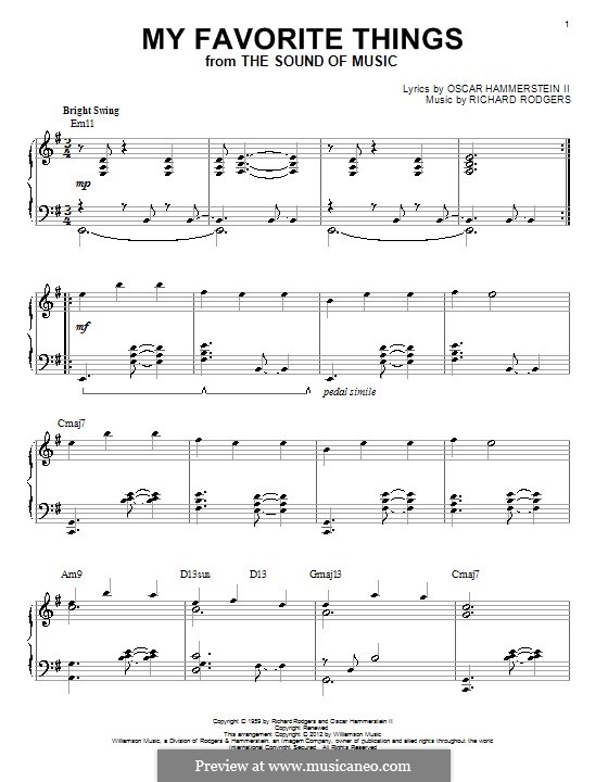 Piano version: Jazz version by Richard Rodgers