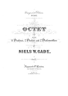 String Octet in F Major, Op.17: violino parte I by Niels Wilhelm Gade