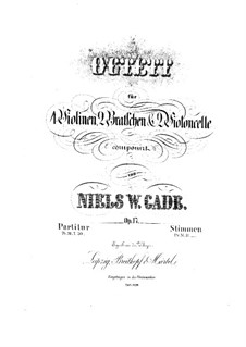 String Octet in F Major, Op.17: Partitura completa by Niels Wilhelm Gade