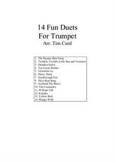 14 Fun Duets: For two trumpets by folklore