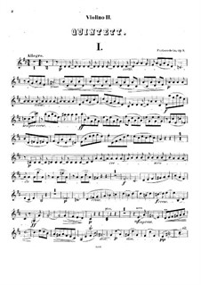 String Quintet No.1 in D Major, Op.9: violino parte II by Friedrich Gernsheim