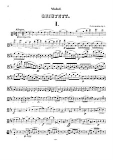 String Quintet No.1 in D Major, Op.9: viola parte I by Friedrich Gernsheim