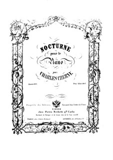 Nocturne, Op.647: noturno by Carl Czerny