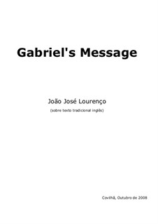 Gabriel's Message, JJL 16: Gabriel's Message by João José Lourenço