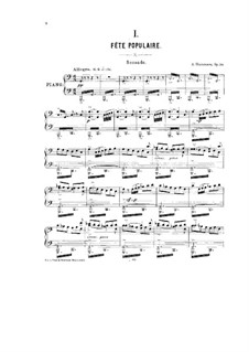 The Kremlin, Op.30: para piano de quatro mãos - parte by Alexander Glazunov