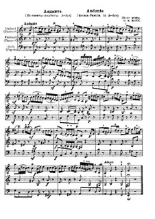 Sonata-Partita for Two Violins (or Two Clarinets) and Cello (or Bassoon): Andante by Georg Matthias Monn