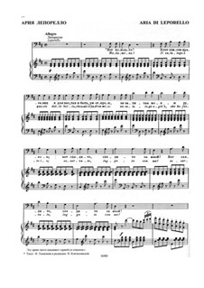 Madamina! il catalogo è questo: Partitura Piano-vocal by Wolfgang Amadeus Mozart