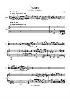 Shelter (for viola and piano): Shelter (for viola and piano) by Jordan Grigg