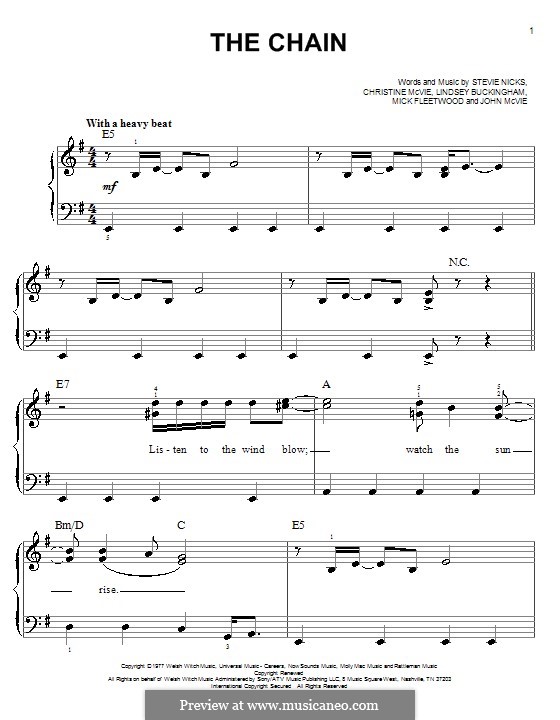 The Chain (Fleetwood Mac) por C. McVie, J. McVie, L. Buckingham, M