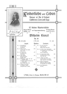 Kinderliebe und -leben, Op.30: No.1 Der kleine Mozart by Wilhelm Kienzl