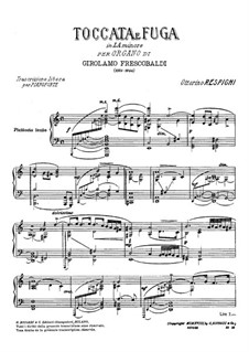 Toccata and Fugue in A Minor: Para Piano by Girolamo Frescobaldi