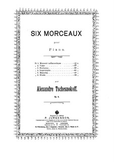 Six Morceaux, Op.6: set completo by Alexander Chesnokov
