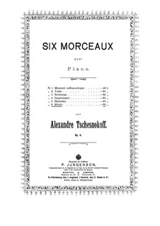 Six Morceaux, Op.6: estudo by Alexander Chesnokov