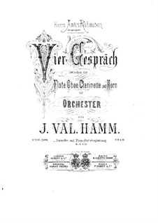 Viergespräch: Für Bläser und Klavier by Johann Valentin Hamm