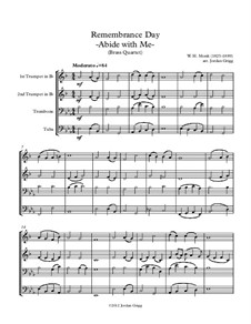 Abide with Me: para quarteto de bronze by William Henry Monk