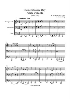 Abide with Me: Para trio de bronze by William Henry Monk