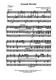 Processional Grand March, Op.25: para orgãos by Samuel Brenton Whitney