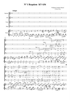 Complete Movements: para vozes e piano by Wolfgang Amadeus Mozart