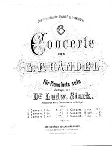 Concerto Grosso No.5, 9, 10, HWV 323, 327, 328: Concerto Grosso No.5, 9, 10 by Georg Friedrich Händel
