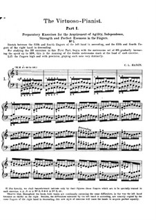 The Virtuoso Pianist: parte I by Charles-Louis Hanon