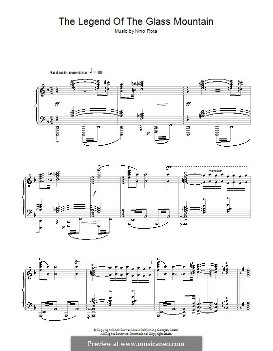 The Legend of the Glass House: Para Piano by Nino Rota