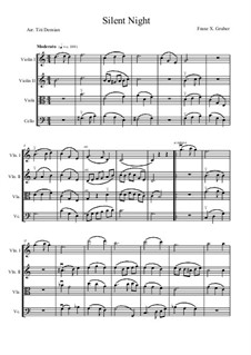 Ensemble version: para quartetos de cordas by Franz Xaver Gruber