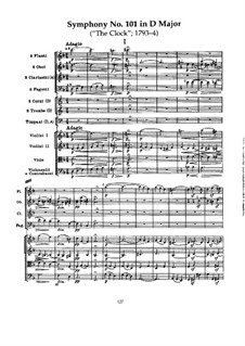 Symphony No.101 in D Major 'The Clock', Hob.I/101: movimento I by Joseph Haydn