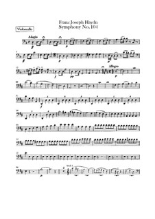 Symphony No.104 in D Major 'London', Hob.I/104: parte violoncelo by Joseph Haydn