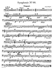 Symphony No.88 in G Major, Hob.I/88: Peça para Timpano by Joseph Haydn