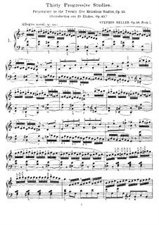 Thirty Progressives Studies, Op.46: set completo by Stephen Heller