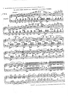 Rezia's Aria: Partitura piano by Carl Maria von Weber