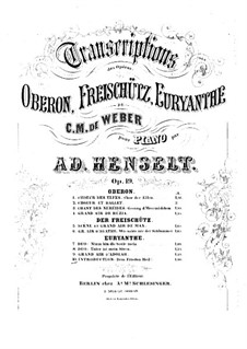 Akt I Nr.1 Dem Frieden Heil nach Sturmestagen: Para Piano by Carl Maria von Weber