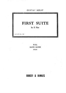 Two Suites for Military Band, Op.28: Suite No.1 – full score by Gustav Holst
