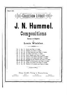 Jovan of Finland. Overture, Op.43: para piano de quadro mãos by Johann Nepomuk Hummel