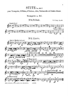 Suite in old Style, Op.24: Partes by Vincent d' Indy