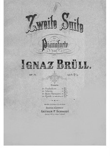 Piano Suite No.2, Op.71: para um único musico (Editado por H. Bulow) by Ignaz Brüll