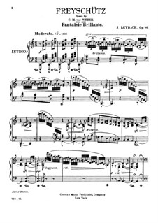 Fantasia on Themes from 'The Freeshooter' by Weber, Op.96: Para Piano by Joseph Leybach